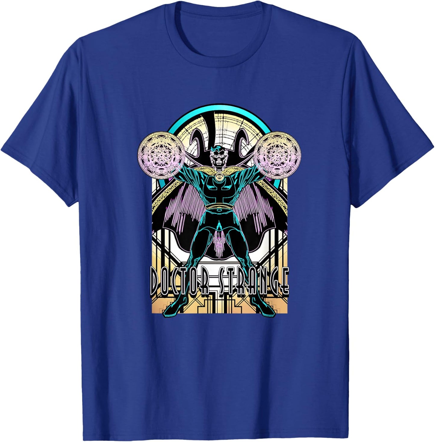 Marvel Comics Retro Classic Doctor Strange Negative Portrait T-Shirt - T-Shirt | Royal