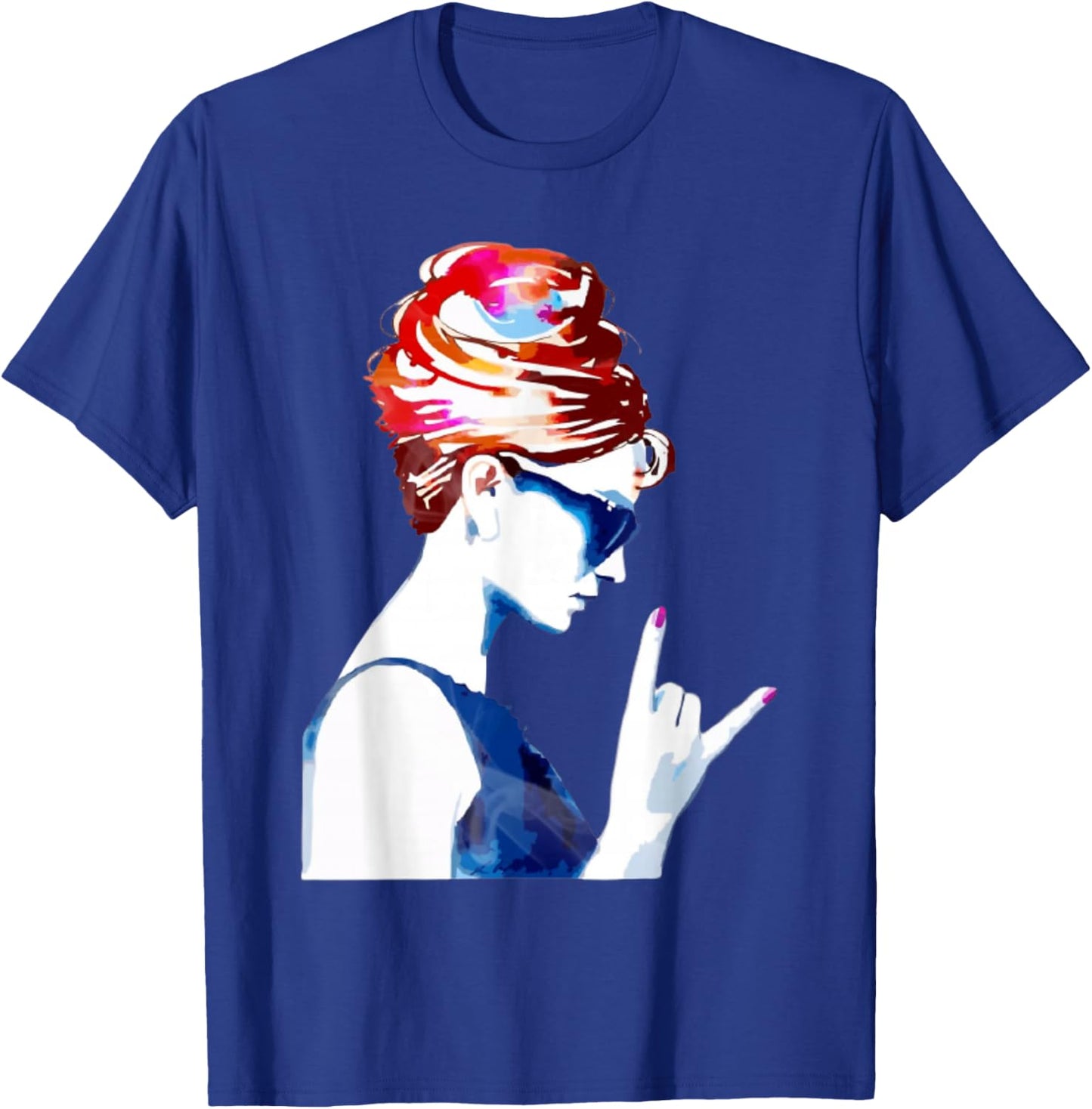 Hepburn Vintage Hollywood Rock N Roll T-Shirt - T-Shirt | Royal