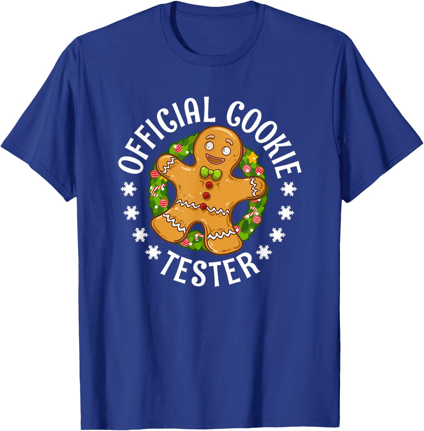 Christmas Official Cookie Tester Men Women Kids Youth T-Shirt - T-Shirt | Royal