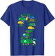 Kids Garbage Truck Boy 2nd Birthday 2 Years Old Garbage Truck Boy T-Shirt - T-Shirt | Royal