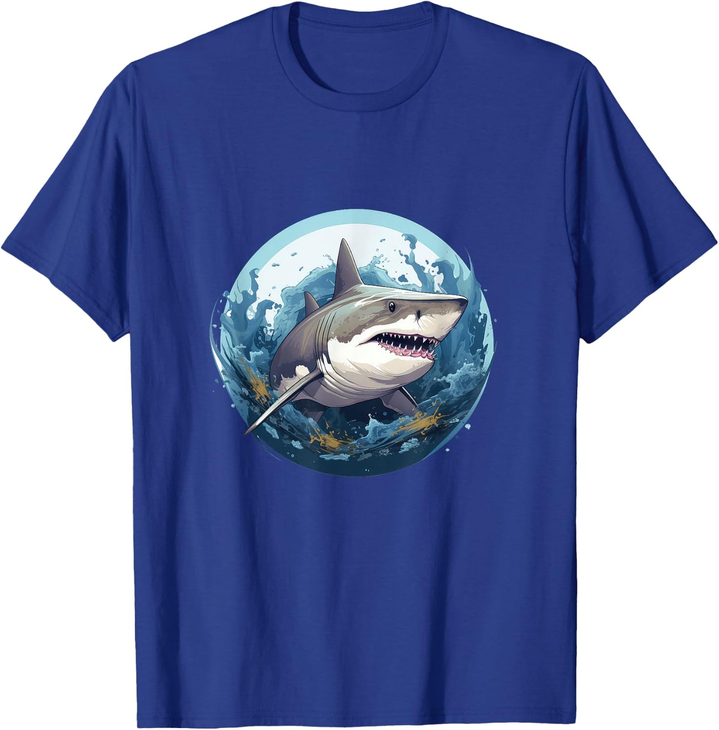 Vintage Shark T-Shirt - T-Shirt | Royal