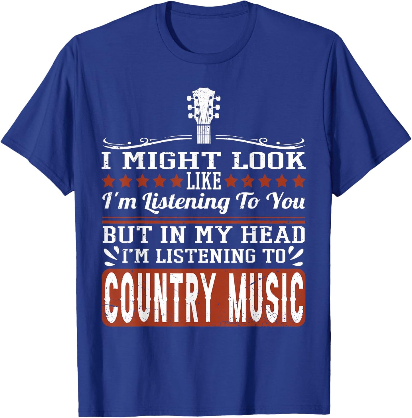 Funny Country Music Lover Western Country Music Small T-Shirt - T-Shirt | Royal