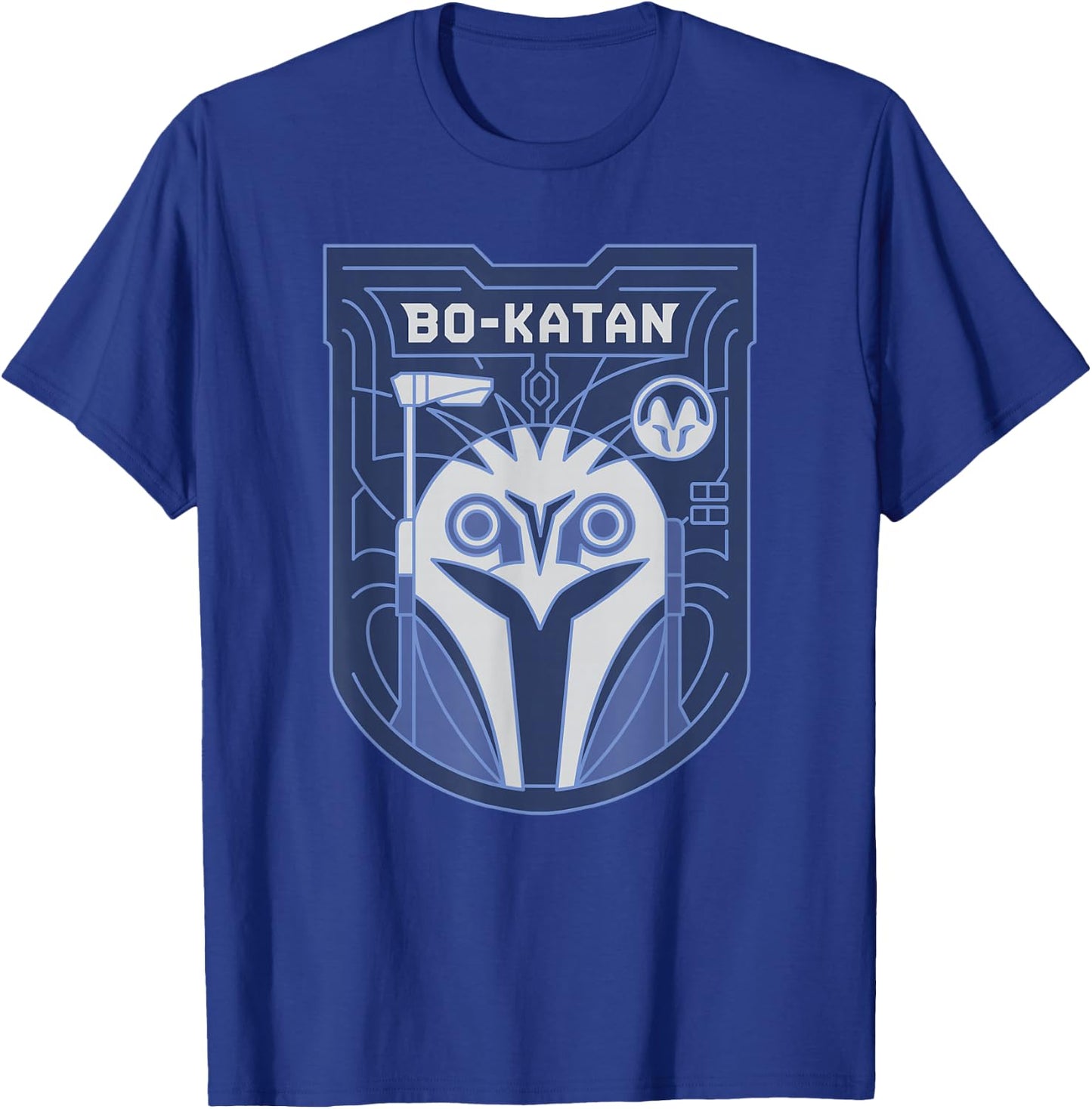 Star Wars: The Mandalorian Bo-Katan Bounty Hunter Blue T-Shirt - T-Shirt | Royal