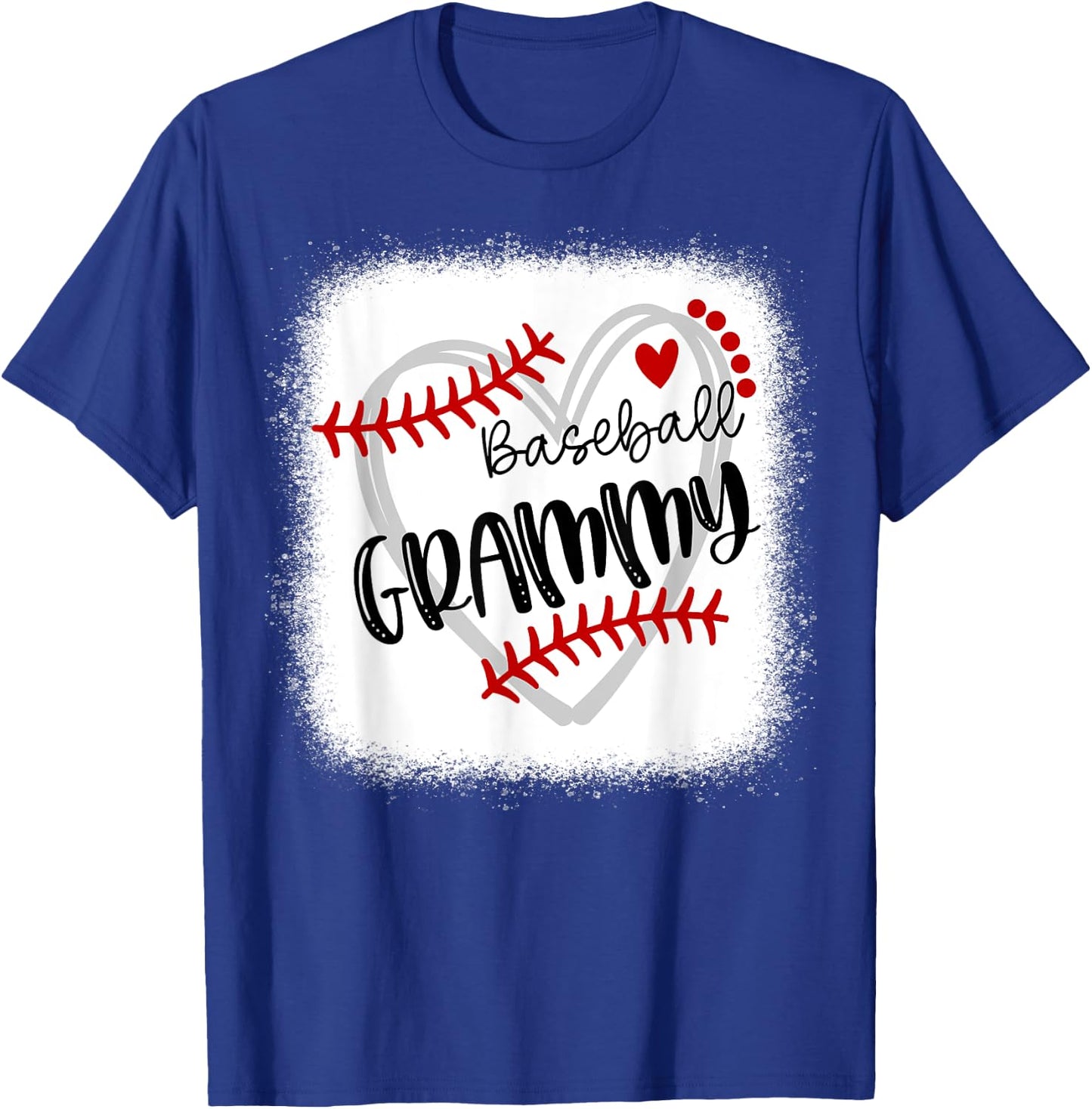 Personalized Baseball Heart Cute Grammy Women Baseball T-Shirt - T-Shirt | Royal