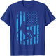 USA American Flag Snowboard Apparel Snowboarding Patriotic Kids Men T-Shirt - T-Shirt | Royal