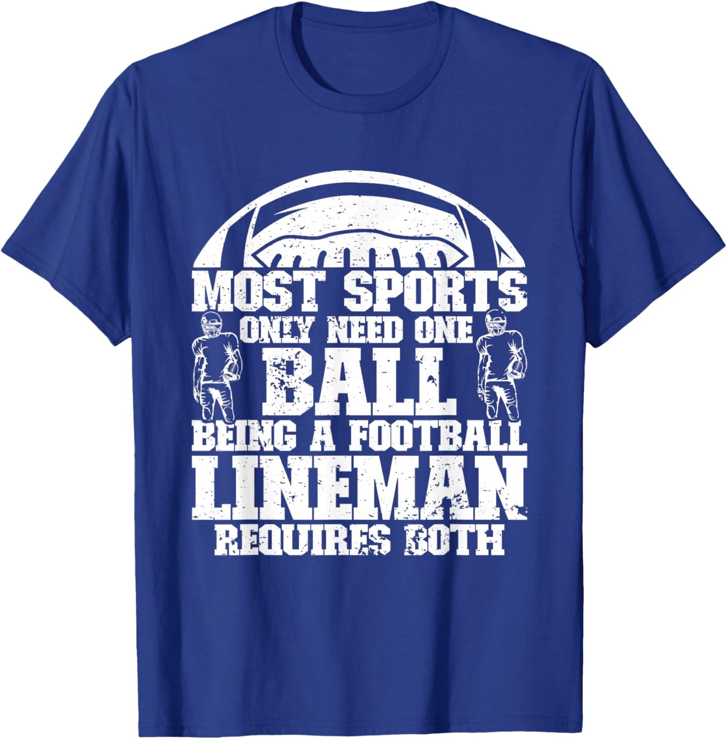 Defensive Lineman Football Player Position Quarterbacks T-Shirt - T-Shirt | Royal