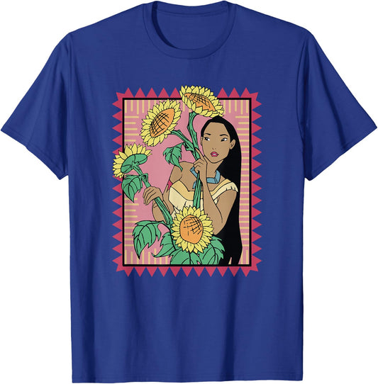 Disney Pocahontas Sunflowers Movie Still T-Shirt - T-Shirt | Royal