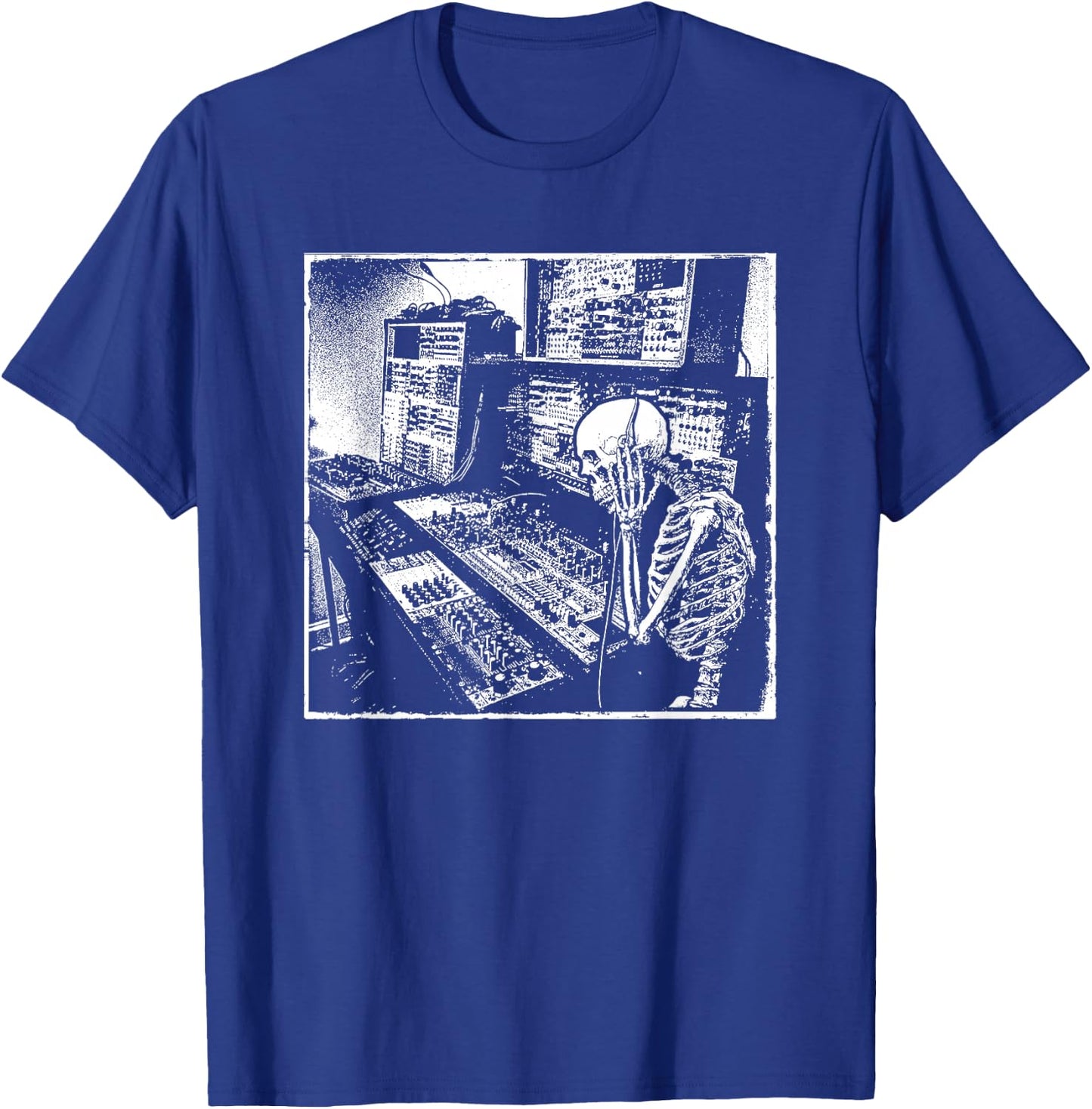 Electronic Music Synthesizer Techno Music DJ Producer T-Shirt - T-Shirt | Royal