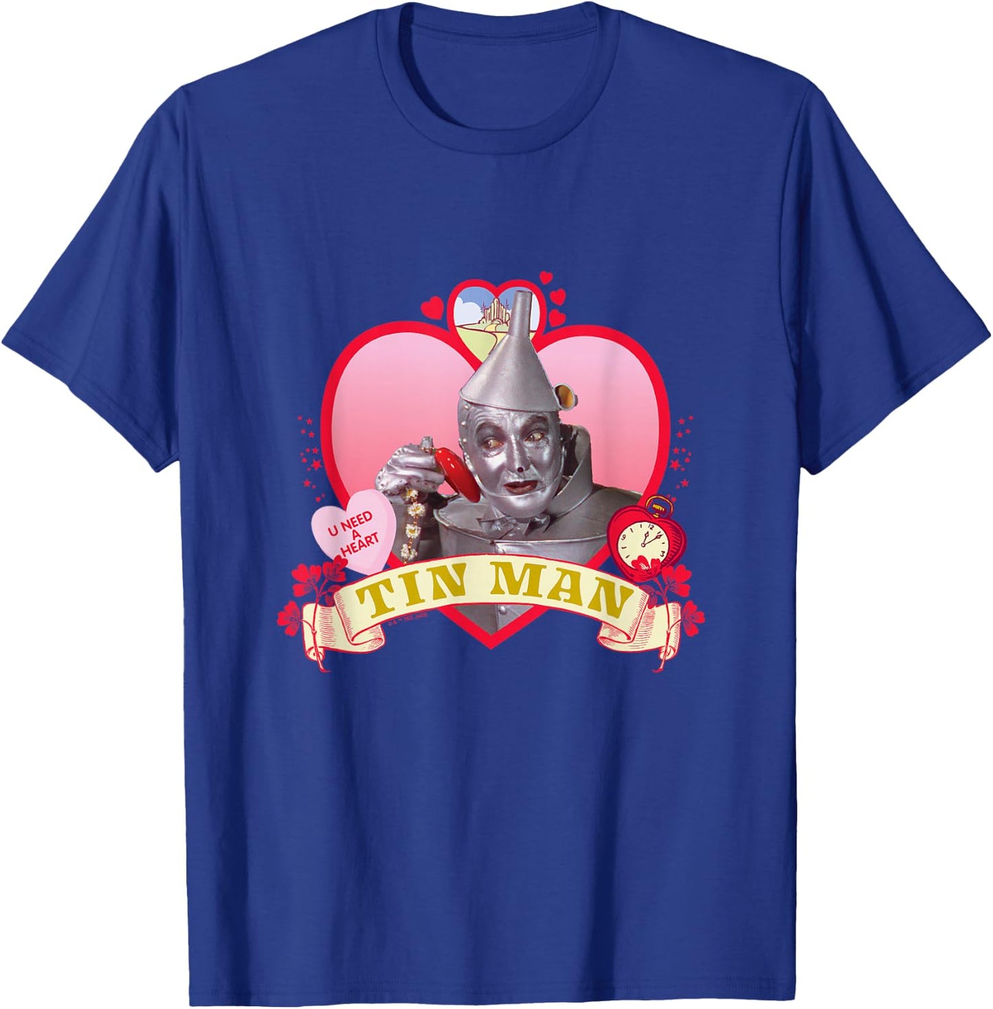 The Wizard of Oz - Heart Tin Man T-Shirt - T-Shirt | Royal