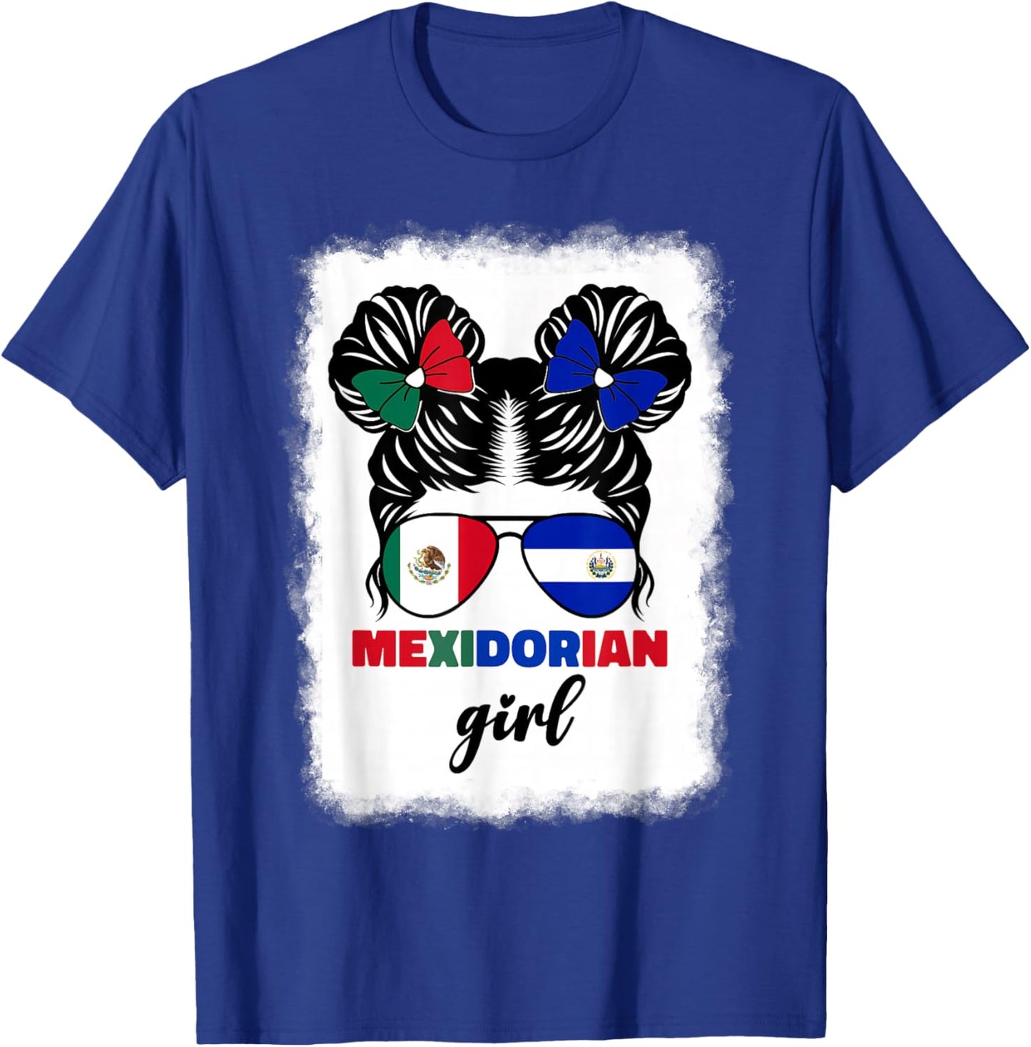 Half Mexican and Salvadorian Mexico El Salvador Baby Kids T-Shirt - T-Shirt | Royal
