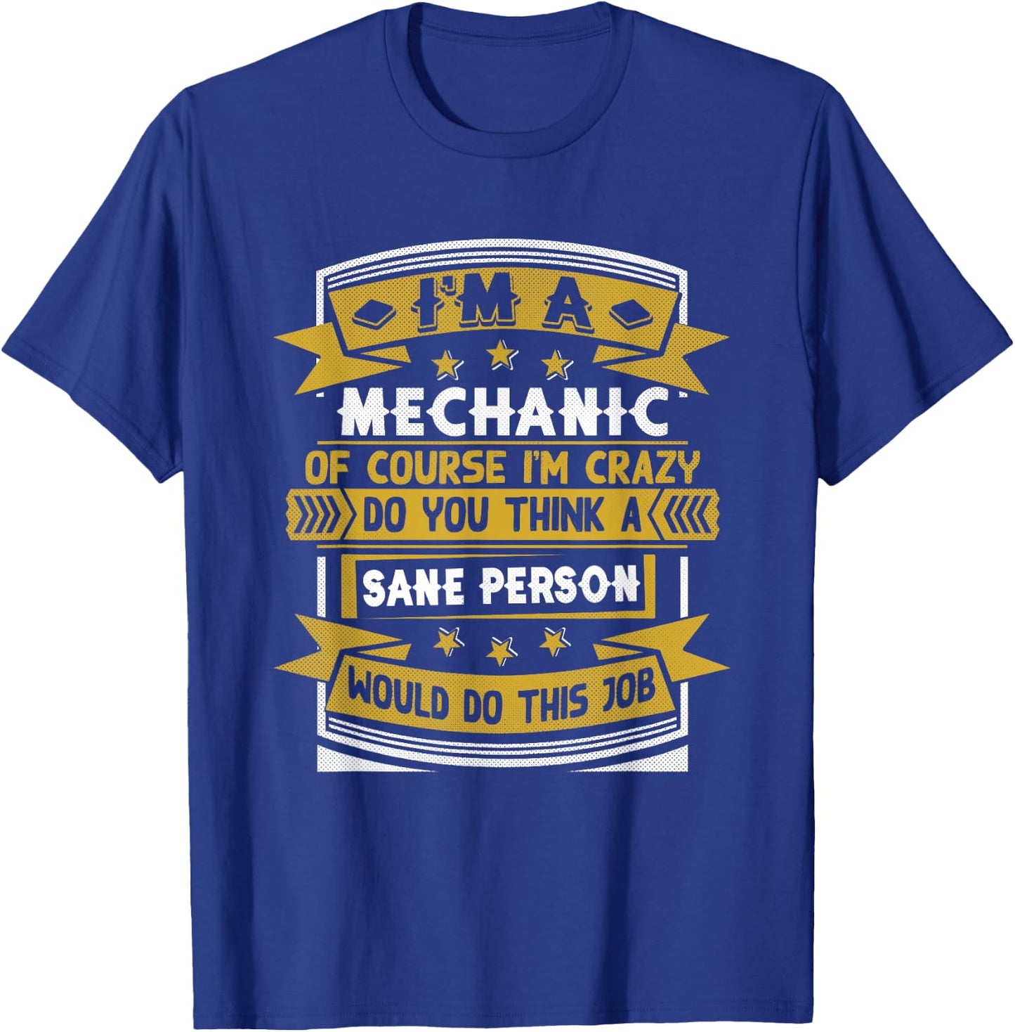Funny Mechanic T-Shirt - T-Shirt | Royal