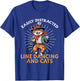 Easily distracted by line dancing and cats. Line Dance lover T-Shirt - T-Shirt | Royal
