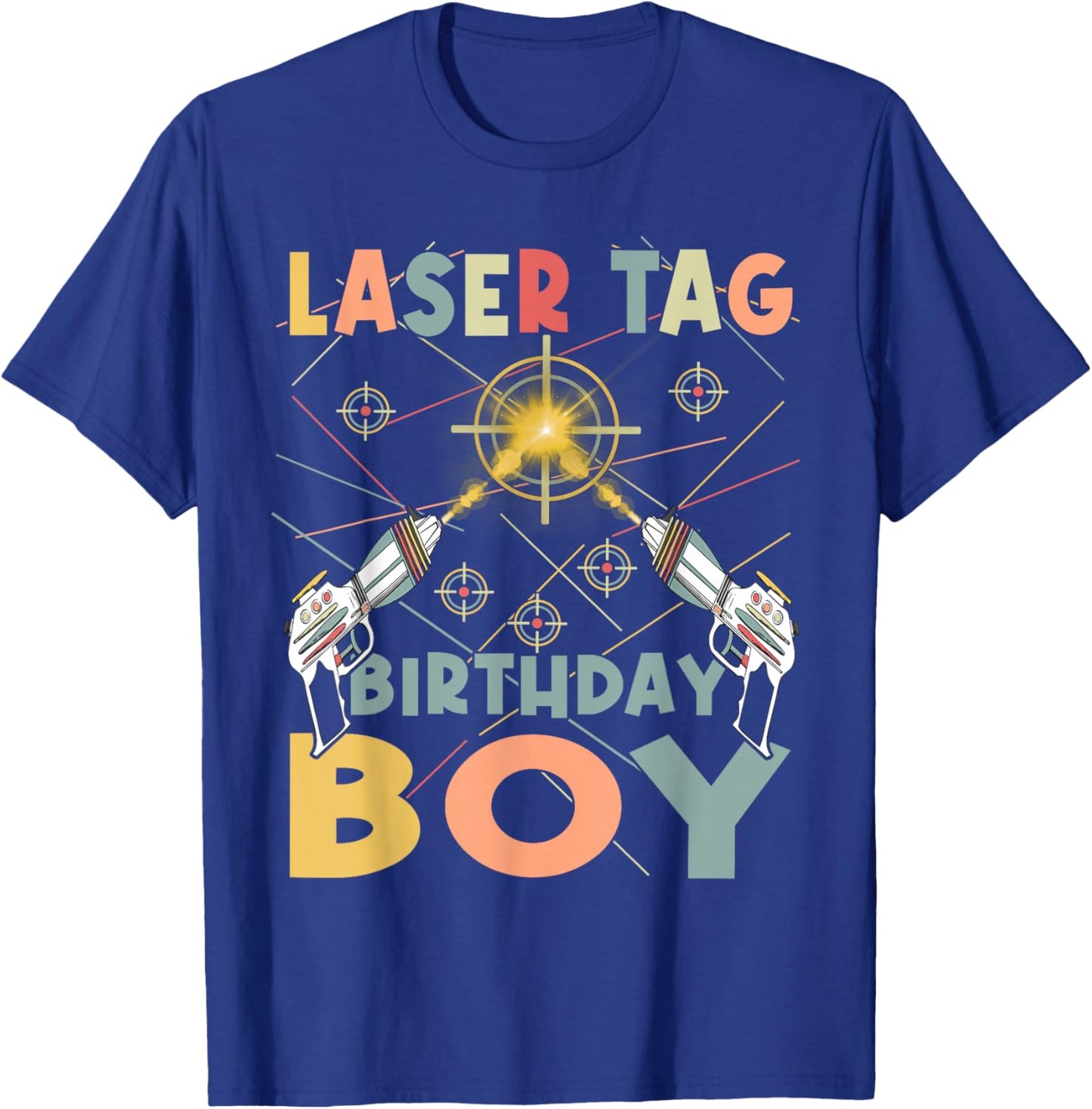 Cool laser tag birthday boy - Laser tag birthday party T-Shirt - T-Shirt | Royal