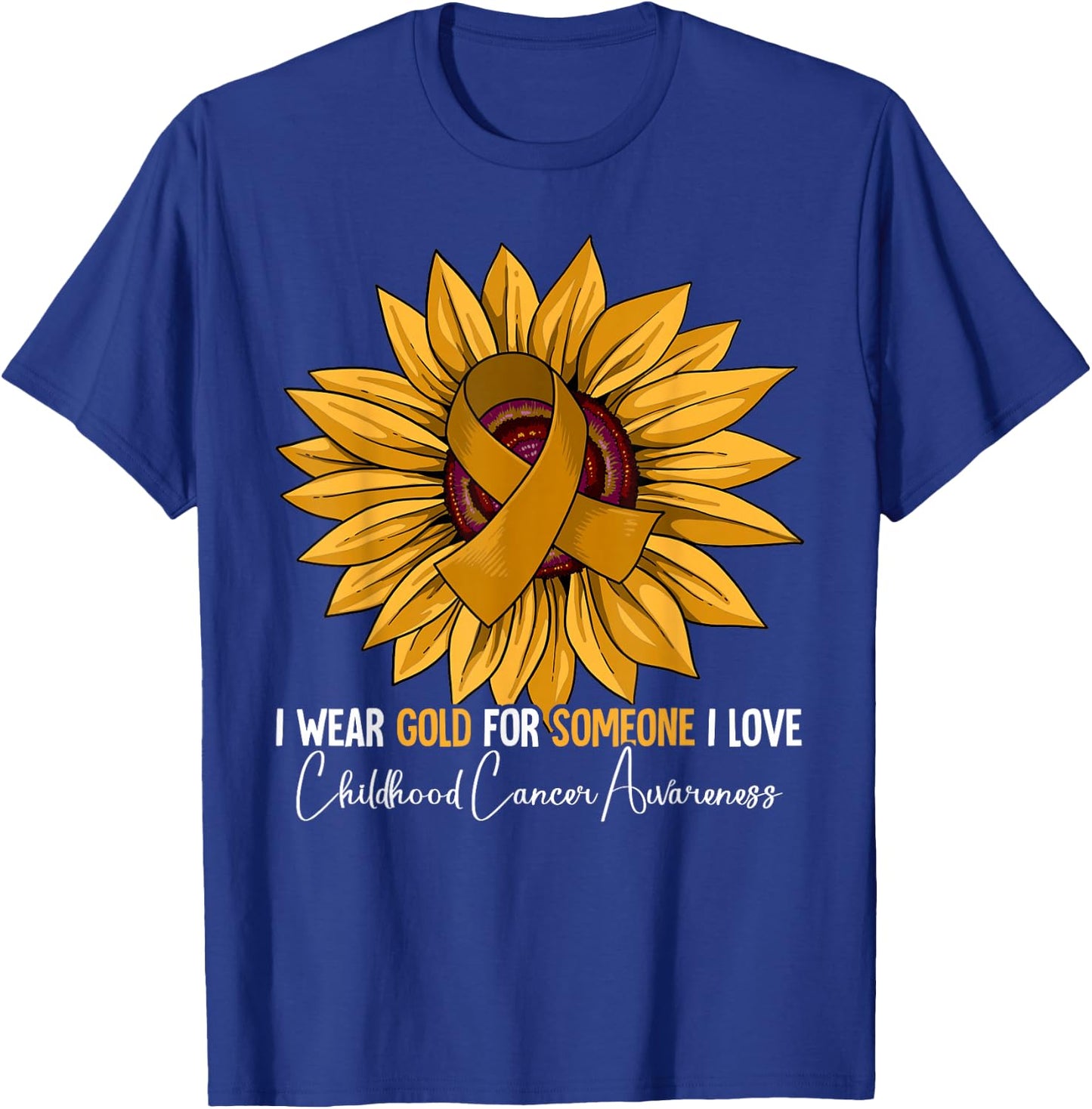 Childhood Cancer Awareness T-Shirt - T-Shirt | Royal