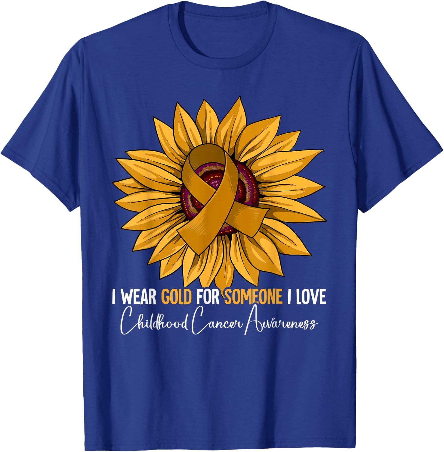 Childhood Cancer Awareness T-Shirt - T-Shirt | Royal