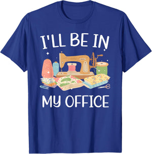 Cool Sewing Girls Quilting Knitting Quilters Sewer T-Shirt - T-Shirt | Royal