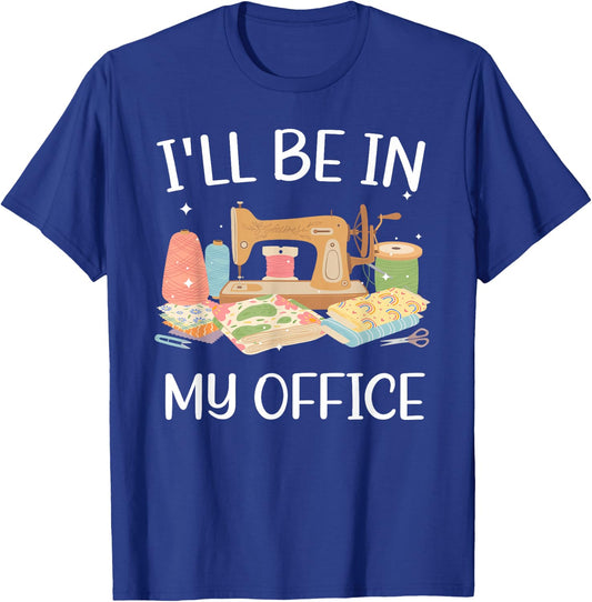 Cool Sewing Girls Quilting Knitting Quilters Sewer T-Shirt - T-Shirt | Royal