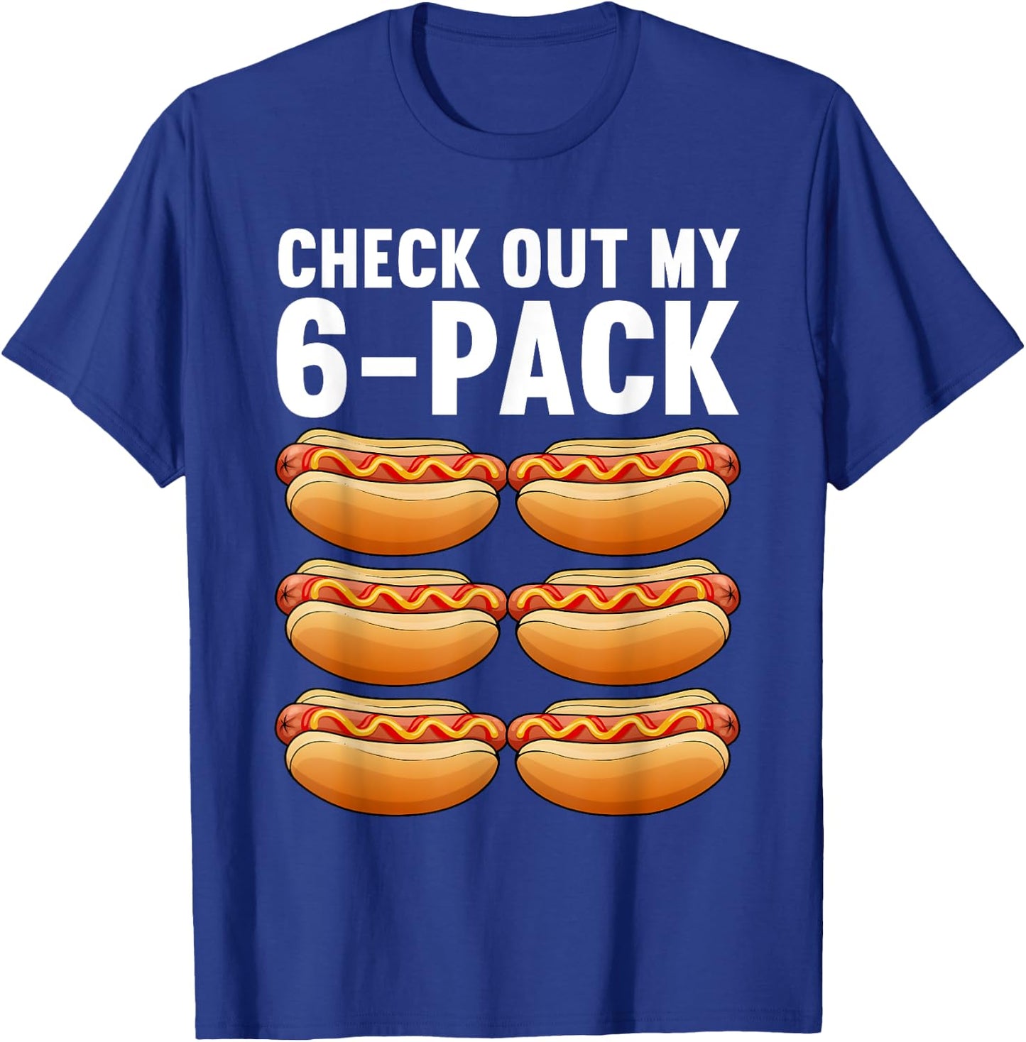 Funny Hot Dog Design Women Sausage Food Hotdog Lover T-Shirt - T-Shirt | Royal