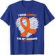 I Wear Orange For My Husband RSD/CRPS Awareness T-Shirt - T-Shirt | Royal