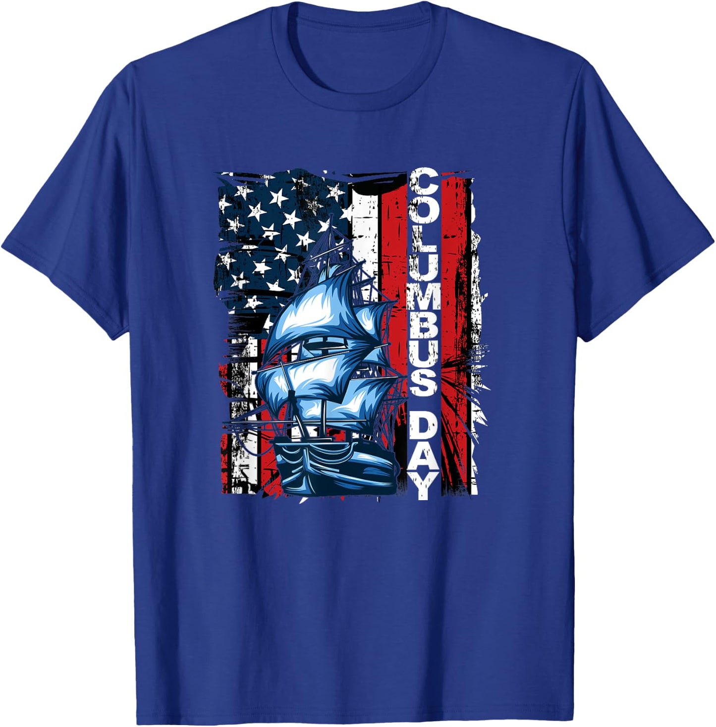 American History Day Christopher Columbus T-Shirt - T-Shirt | Royal