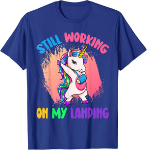 Still working on my landing Unicorn Mystical Unicorns T-Shirt - T-Shirt | Royal