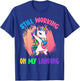 Still working on my landing Unicorn Mystical Unicorns T-Shirt - T-Shirt | Royal