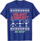 Christmas Holiday Workout And Repeat Funny Ugly Xmas Women T-Shirt - T-Shirt | Royal