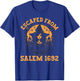 Salem Witch Halloween 1692 Witches Broom Witchy Witchraft T-Shirt - T-Shirt | Royal