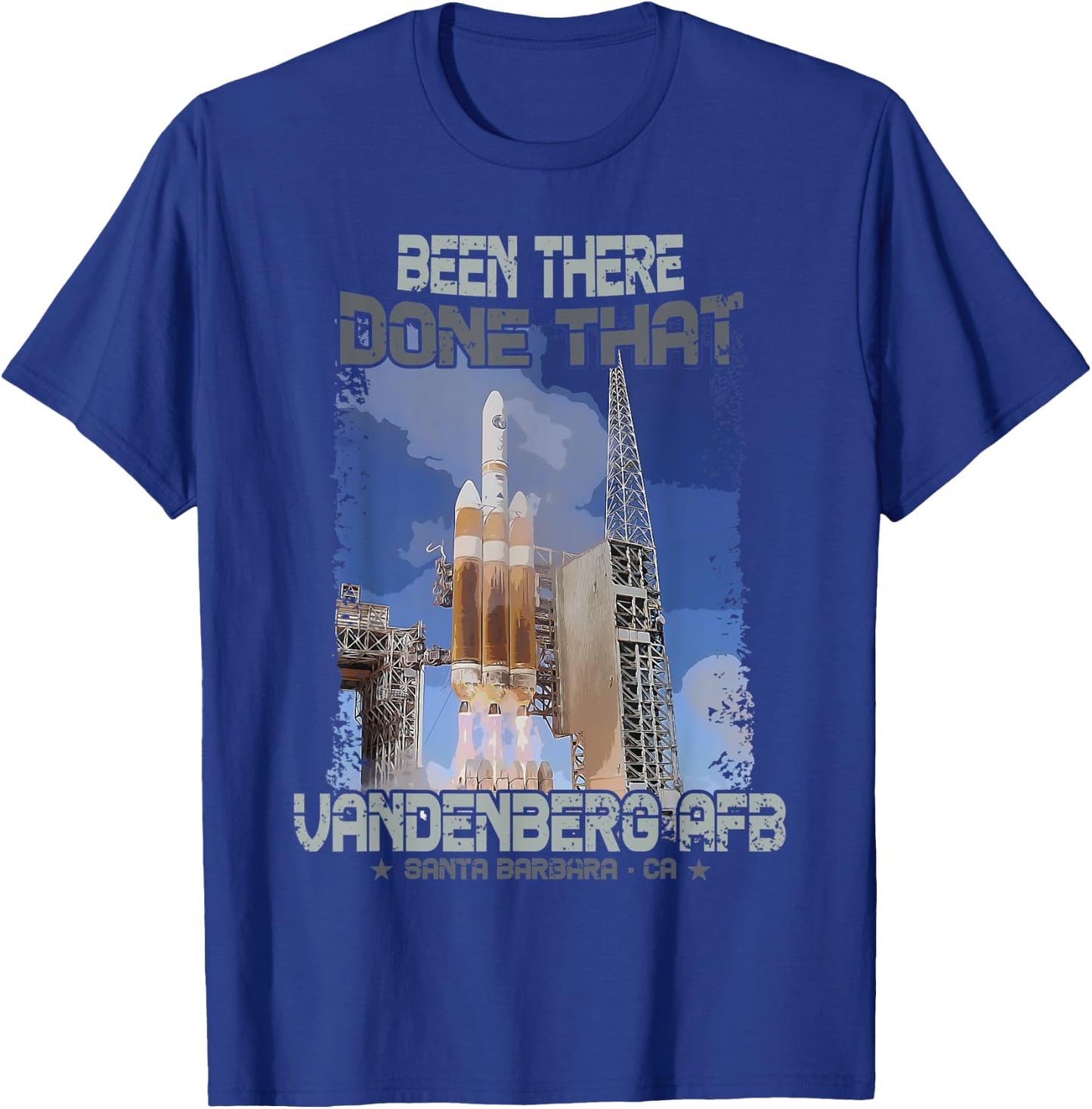 Vandenberg AFB Air Force Base Spaceflight Launch T-Shirt - T-Shirt | Royal