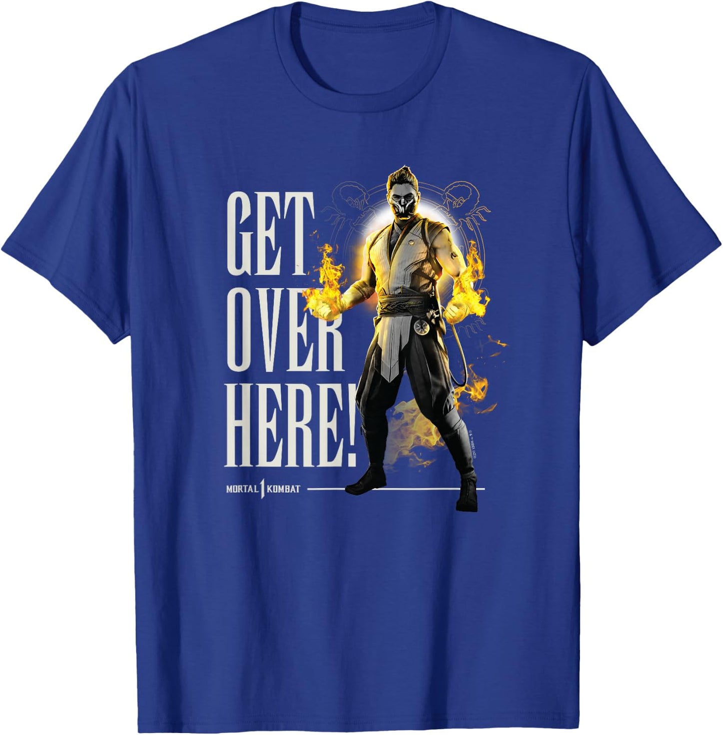 Mortal Kombat - Scorpion Get Over Here T-Shirt - T-Shirt | Royal