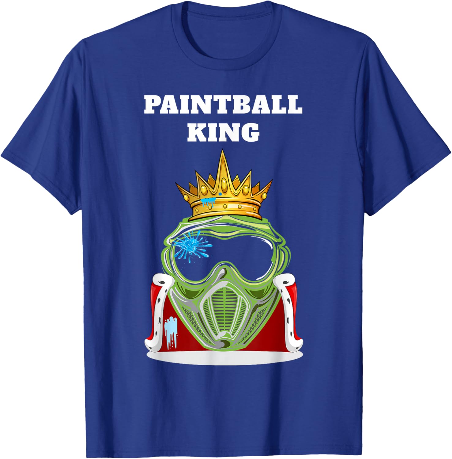 Paintball Shirts for Boys | Boys Paintball | Black, Small, Short Sleeve, Regular Fit, Cotton 60% Polyester 40%, Modern, King, Paintball T-Shirt - T-Shirt | Royal