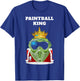 Paintball Shirts for Boys | Boys Paintball | Black, Small, Short Sleeve, Regular Fit, Cotton 60% Polyester 40%, Modern, King, Paintball T-Shirt - T-Shirt | Royal