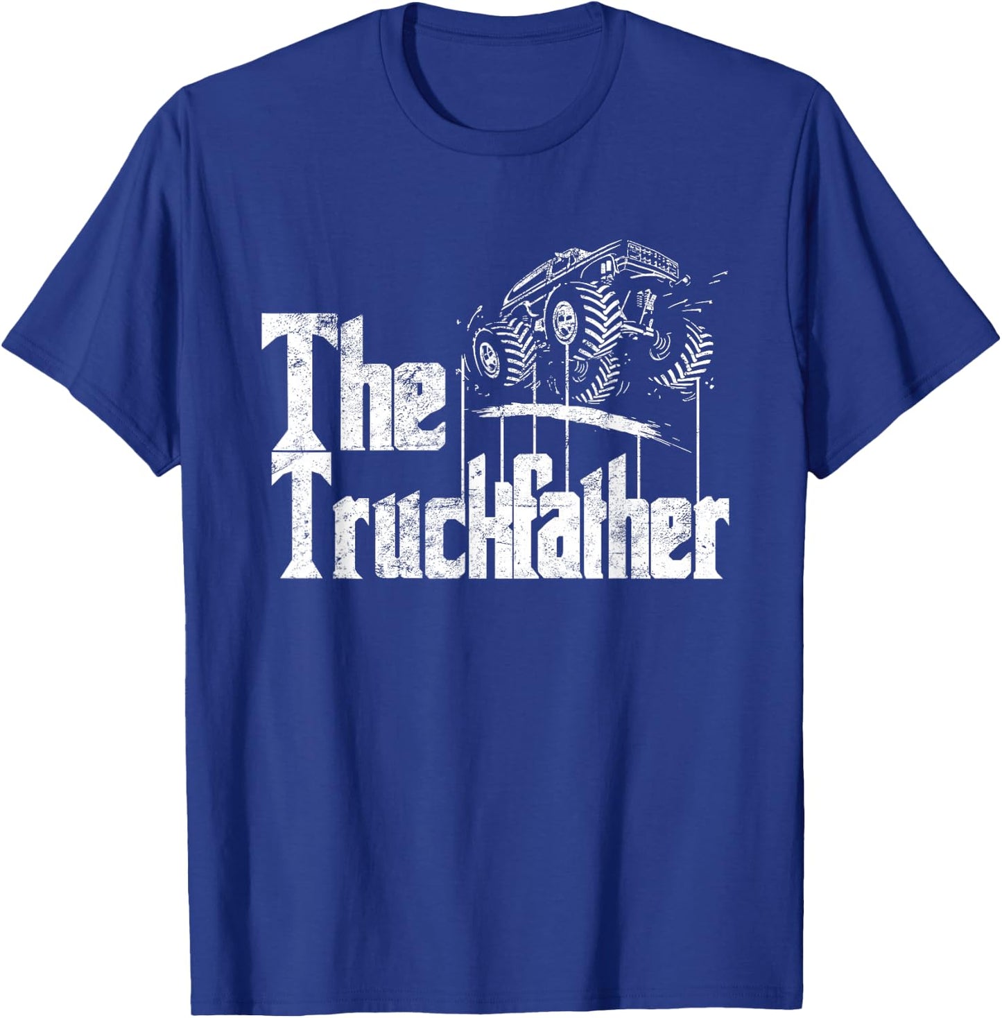 Monster Truck Jam Truckfather - Funny Dad Father UTE Pickup T-Shirt - T-Shirt | Royal