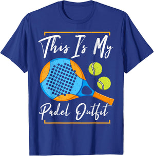This Is My Padel Outfit | Padel Tennis Funny Padel T-Shirt - T-Shirt | Royal