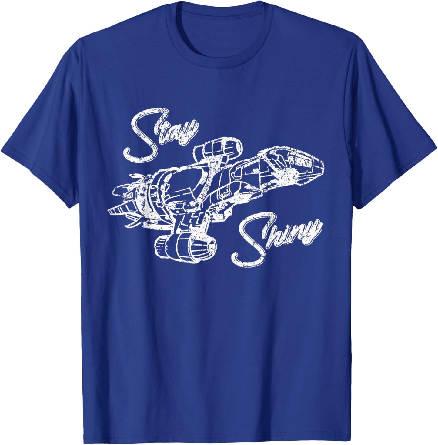 Shiny Since 2002 Vintage Firefly Serenity Black & White T-Shirt - T-Shirt | Royal
