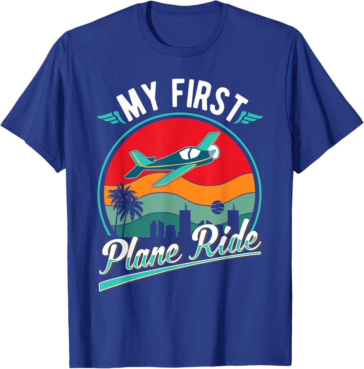 My First Plane Ride T-Shirt - T-Shirt | Royal