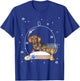 Hanukkah Dachshund Dog Snow Globe Pajama T-Shirt - T-Shirt | Royal