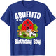 Abuelito Of The Birthday Boy Farm Animal Bday Party T-Shirt - T-Shirt | Royal