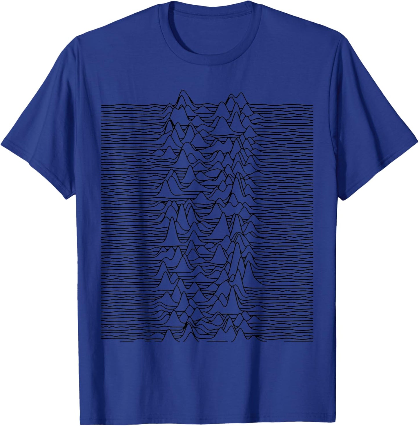 Nerdy Pulsar Waves Unknown Pleasures Space Science Teacher Women Kids T-Shirt - T-Shirt | Royal