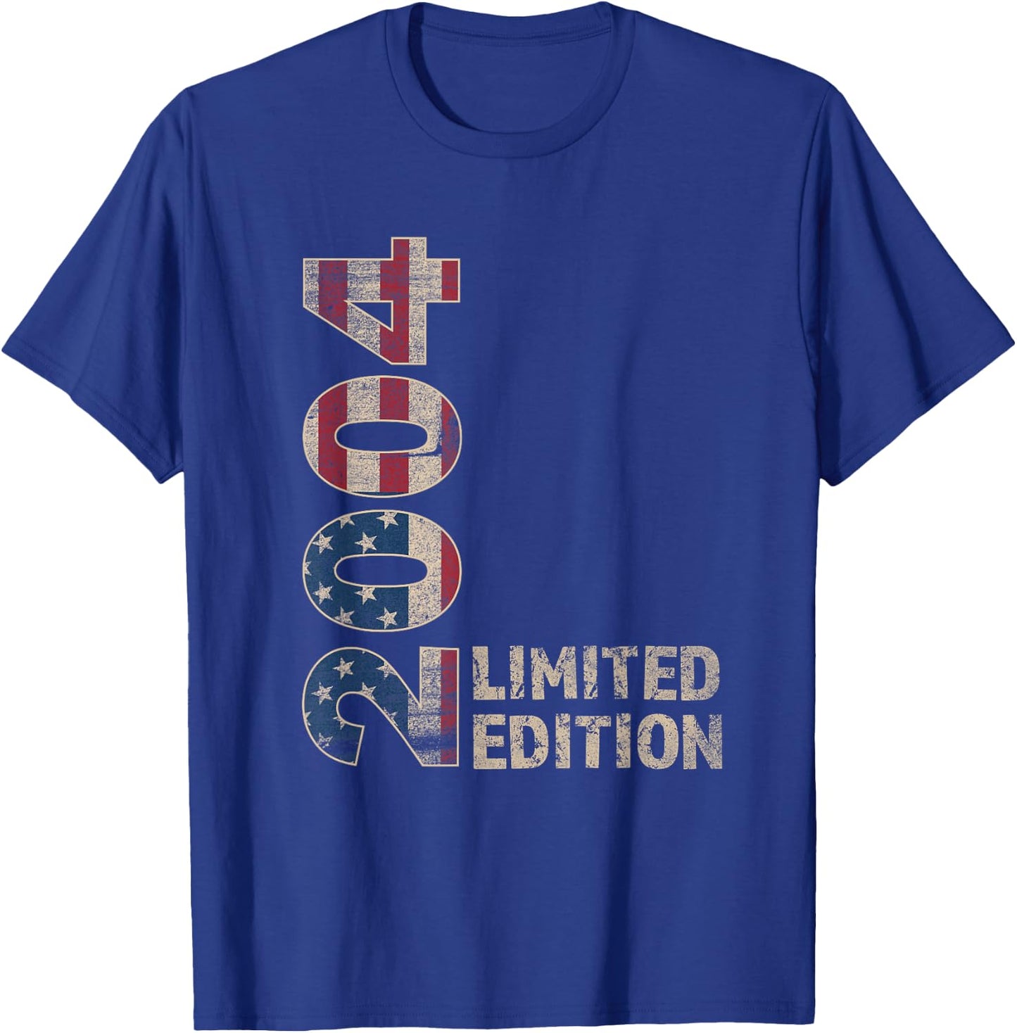 21th Birthday Gift men Vintage born 2004 turning 21 Year Old T-Shirt - T-Shirt | Royal