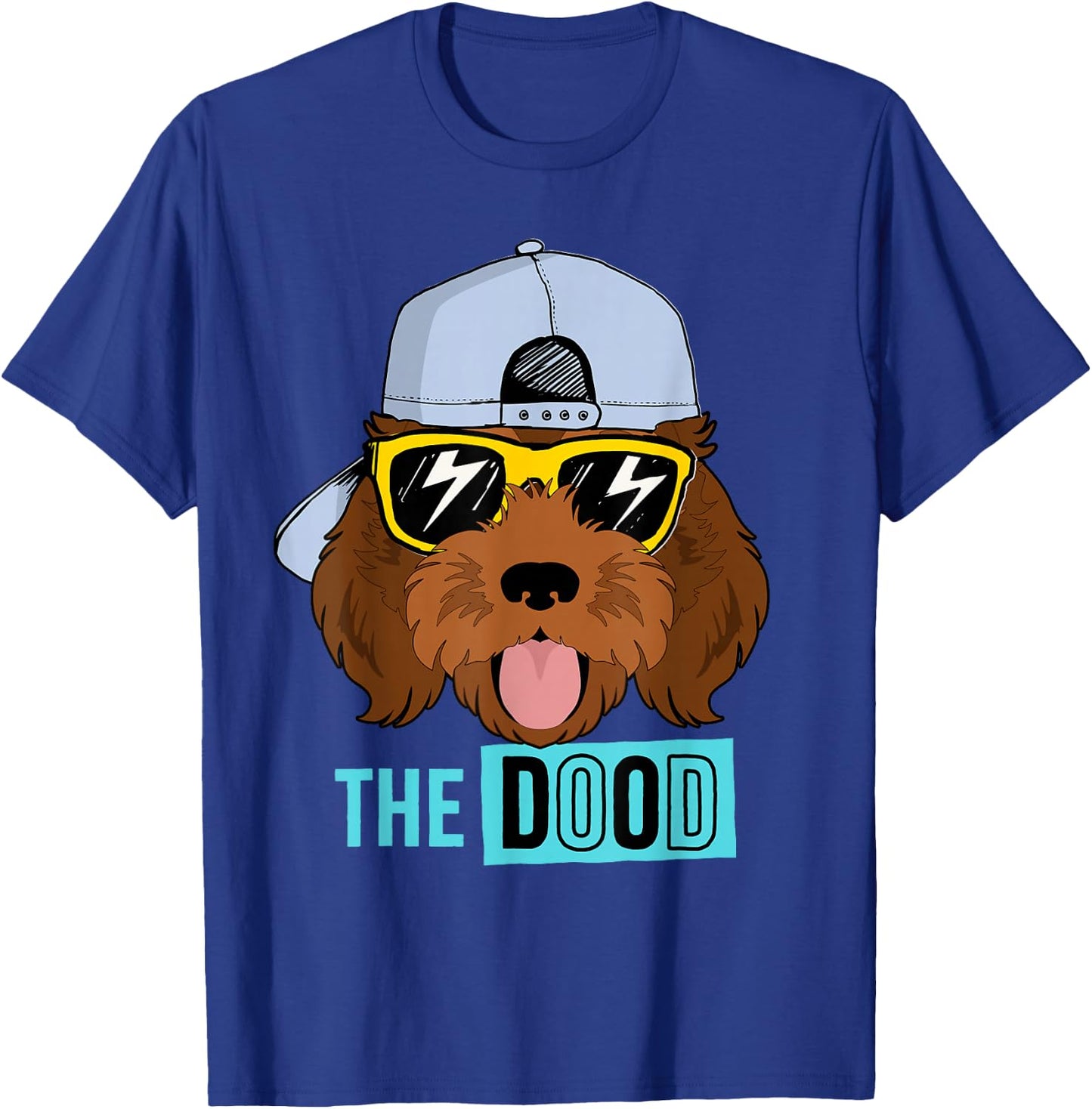 Chocolate Golden Doodle Dog, The Dood Brown Gooldendoodle T-Shirt - T-Shirt | Royal