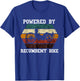 Retro Recumbent Bike Powered By Recumbent Trike Cyclist T-Shirt - T-Shirt | Royal