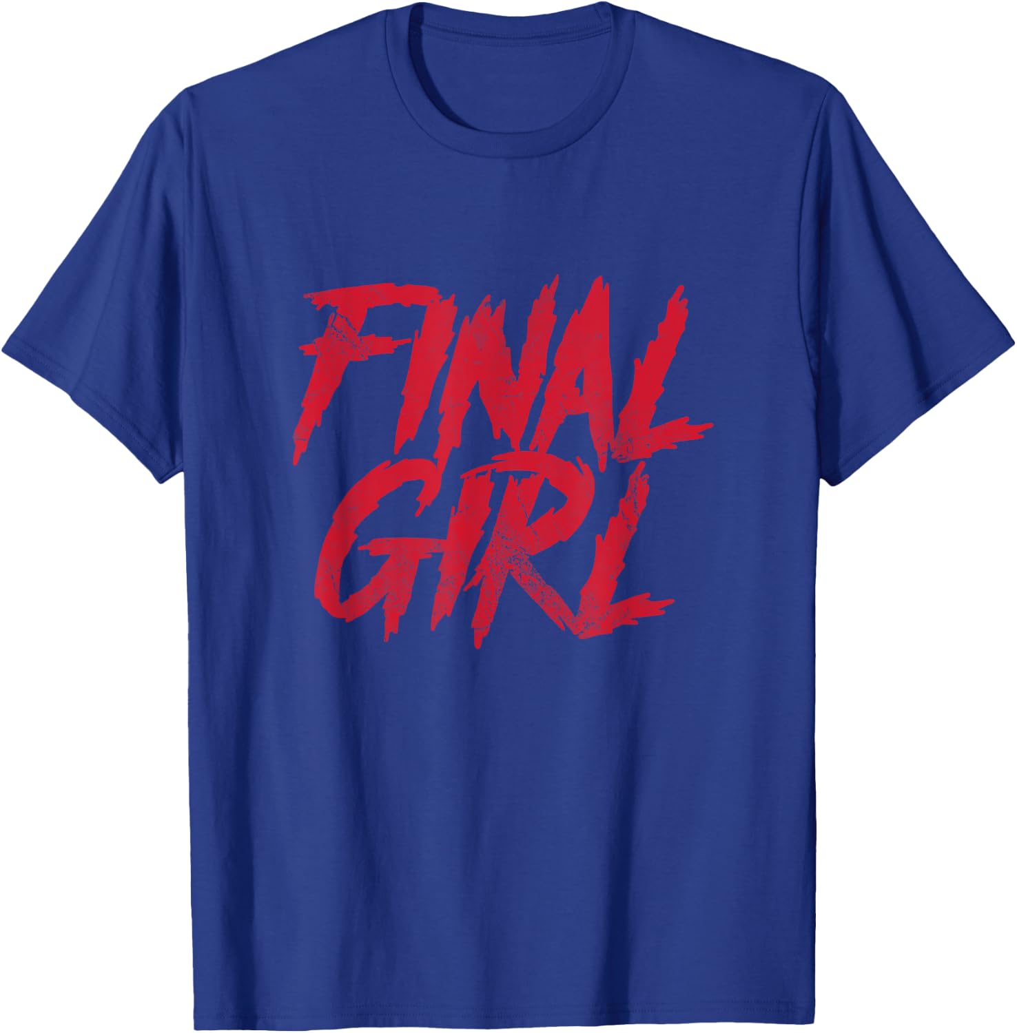 Final Girl Horror Movie Scary Film Halloween Costume Grunge T-Shirt - T-Shirt | Royal