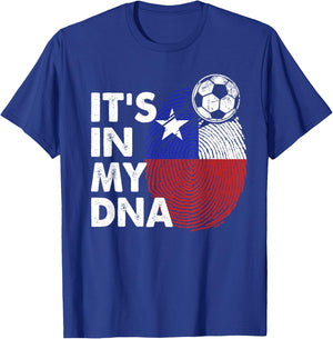 Chile In My DNA Chilean Flag Team Chile T-Shirt - T-Shirt | Royal