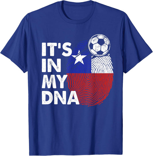Chile In My DNA Chilean Flag Team Chile T-Shirt - T-Shirt | Royal