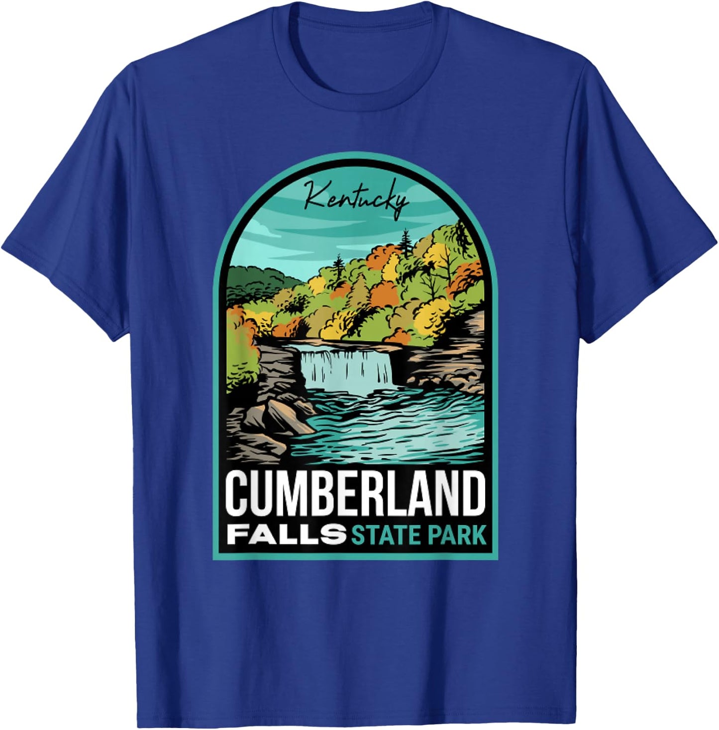Funny Cumberland Falls State Park Kentucky Love Hiking T-Shirt - T-Shirt | Royal