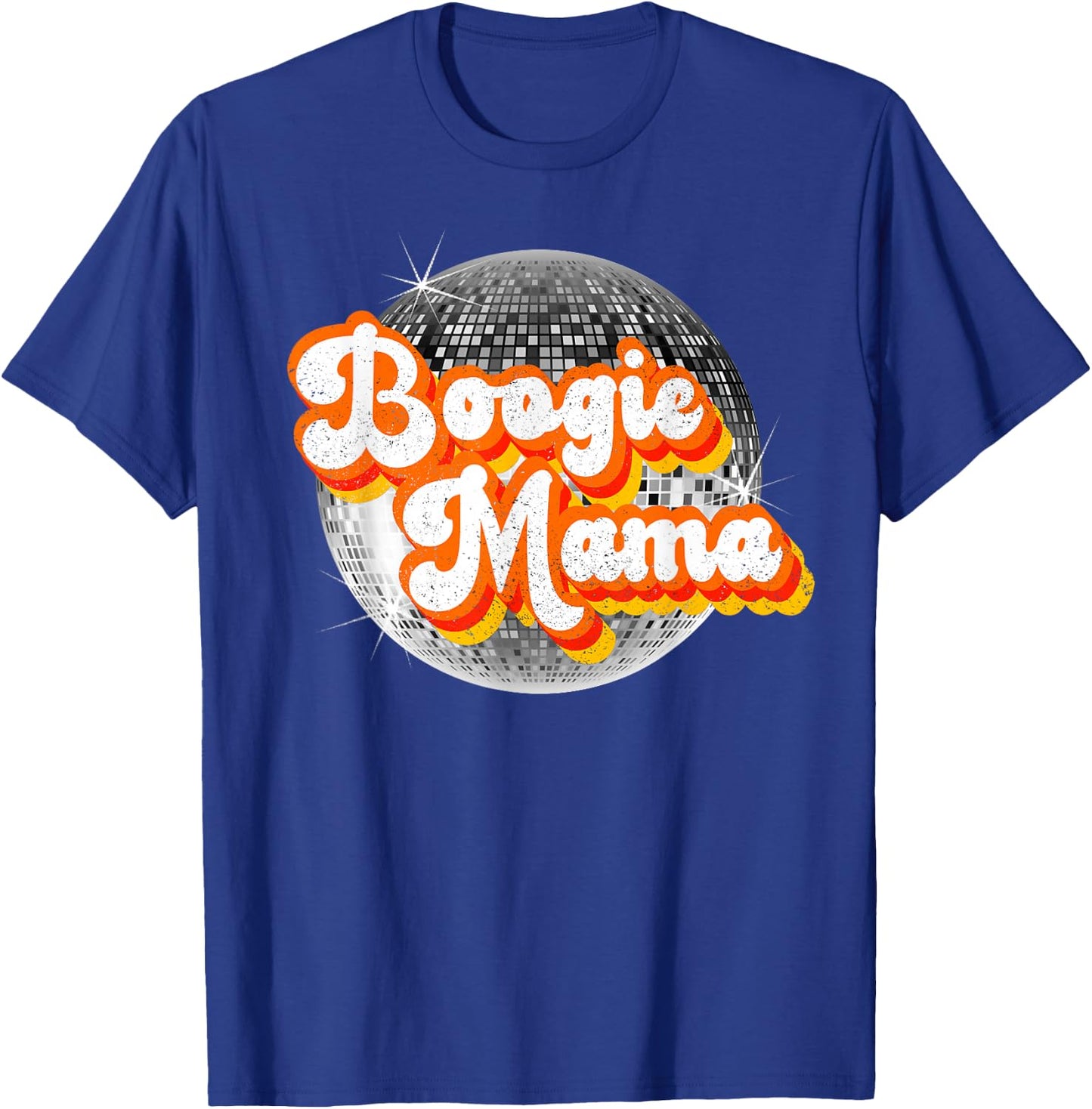 Funky Vintage Retro Disco Dancer 70s Boogie Mama Party Theme T-Shirt - T-Shirt | Royal