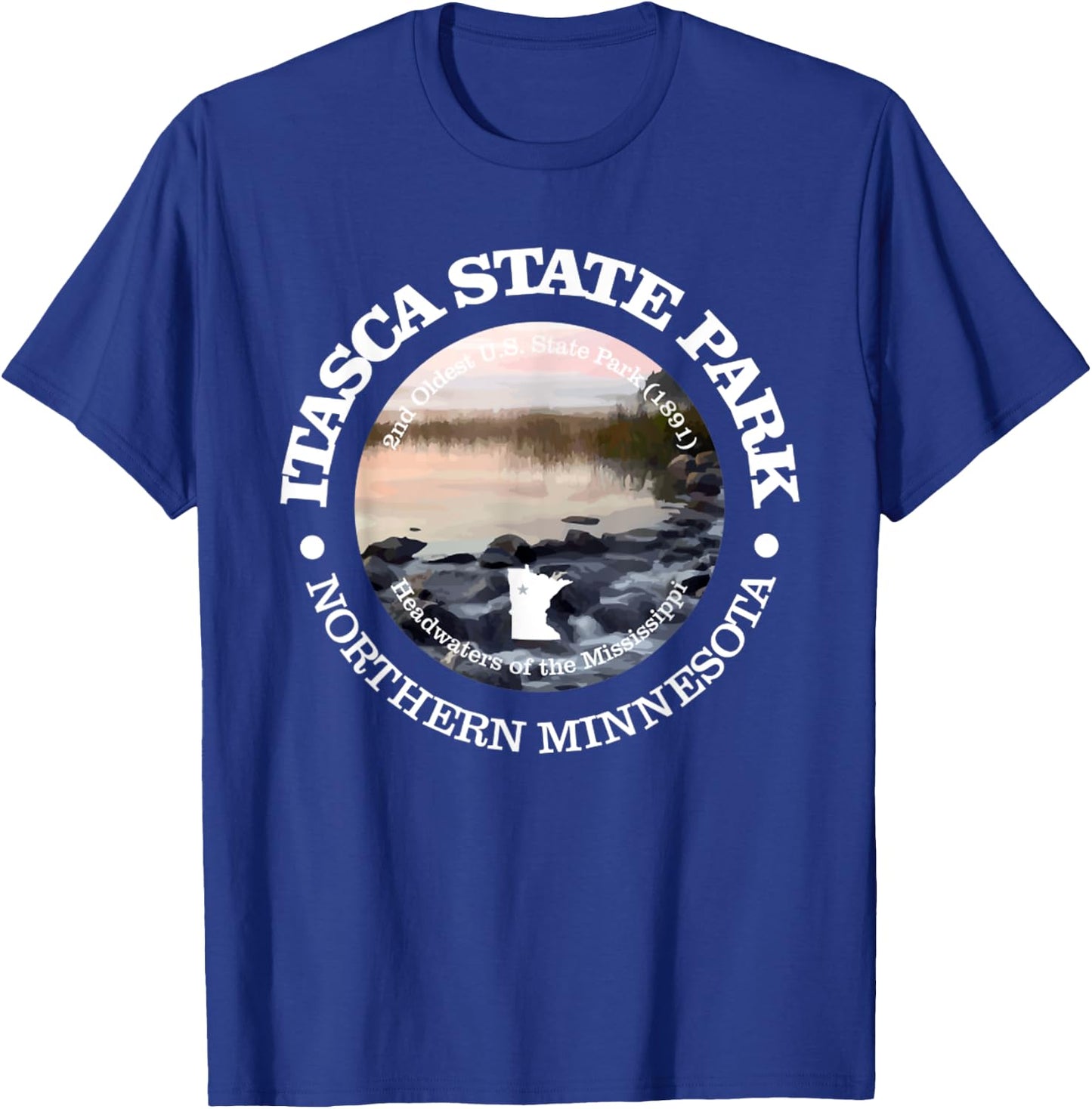 Itasca State Park Funny Minnesota Itasca State Park T-Shirt - T-Shirt | Royal