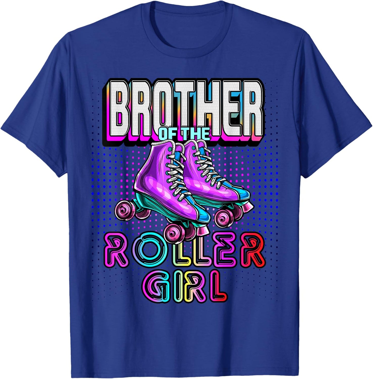 Brother Roller Girl Roller Skating Birthday Matching Family T-Shirt - T-Shirt | Royal