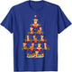 Tiger Xmas Lighting Santa Tiger Christmas Tree T-Shirt - T-Shirt | Royal
